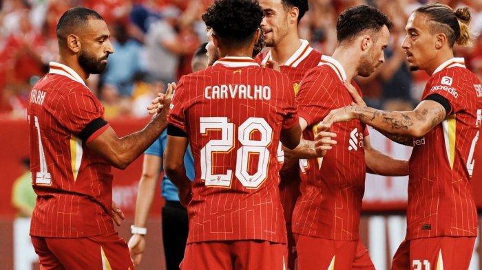 Hasil uji coba pramusim Liverpool menang 2-1 atas Arsenal, Kamis (1/8/2024)