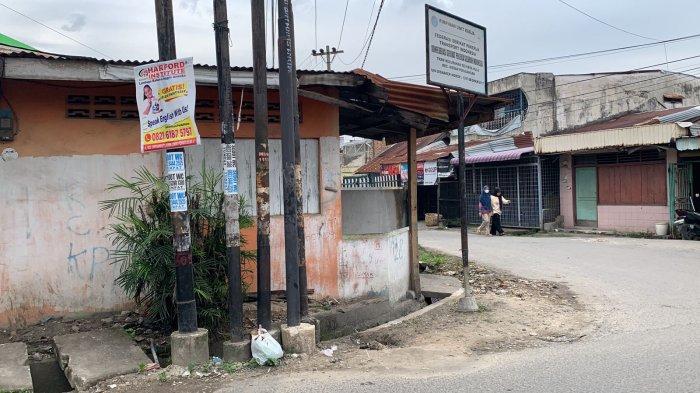 Lokasi pencurian kabel di Jalan Sentosa Lama, Kelurahan Sei Kera Hulu, Kecamatan Medan Perjuangan, Jumat (19/7/2024).
