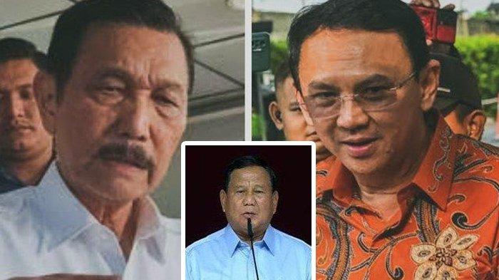 Pernyataan Basuki Tjahaja Purnama alias Ahok yang menyebutkan Presiden Joko Widodo (Jokowi) dan Gibran Rakabuming Raka tidak bisa bekerja mendapat sindiran keras dari calon presiden nomor urut 2 Prabowo Subianto dan juga Menko Marves Luhut Binsar Pandjaitan. (HO)
