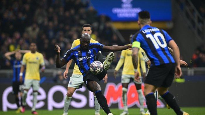 Penyerang Inter Milan, Romelu Lukaku menjadi pahlawan Inter dalam kemenangan melawan Porto di Liga Champions 2022-2023, Kamis (23/2/2023)