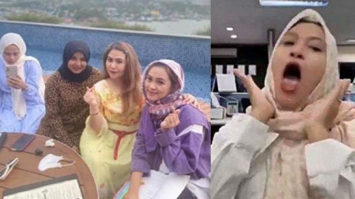 MANTAN SAHABAT WENNY: Tangkapan layar akun TikTok @rosiepaung, Senin (10/2/2025) dan postingan Wenny Myzon saat menghina honorer. Kini perangai Wenny Myzon dibongkar mantan sahabatnya.