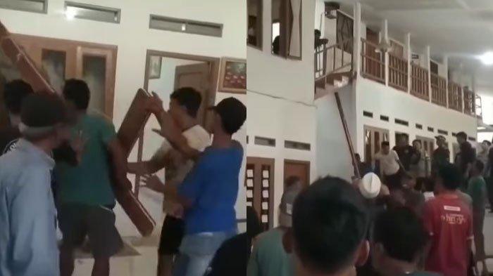 MASSA BUBARKAN IBADAH - Aksi massa bubarkan ibadah dan perusakan vila terjadi di Kabupaten Sukabumi, Jawa Barat, hingga viral di media sosial. Berdasarkan unggahan, peristiwa ini terjadi pada Jumat (27/6/2025).