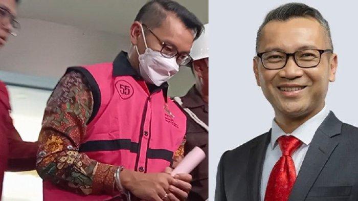 MAYA KUSMAYA DITANGKAP: Maya Kusmaya selaku Direktur Pemasaran Pusat dan Niaga PT Pertamina Patra saat digiring ke mobil tahanan usai diperiksa di Gedung Kartika Kejaksaan Agung, Jakarta, Rabu (26/2/2025).