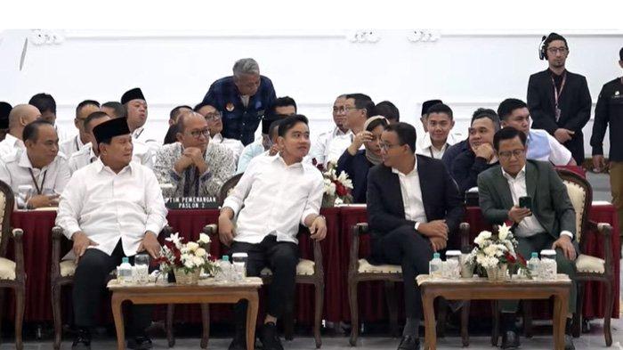 MOMEN PRABOWO-GIBRAN DAN ANIES-MUHAIMIN BINCANG-BINCANG: Komisi Pemilihan Umum (KPU) telah melaksanakan penetapan Prabowo-Gibran sebagai capres dan cawapres 2024 terpilih.  Penetapan pasangan calon Prabowo-Gibran sebagai pemenang di Pilpres 2024 telah dilaksanakan pada hari ini, Rabu (24/4/2024). (Youtube)