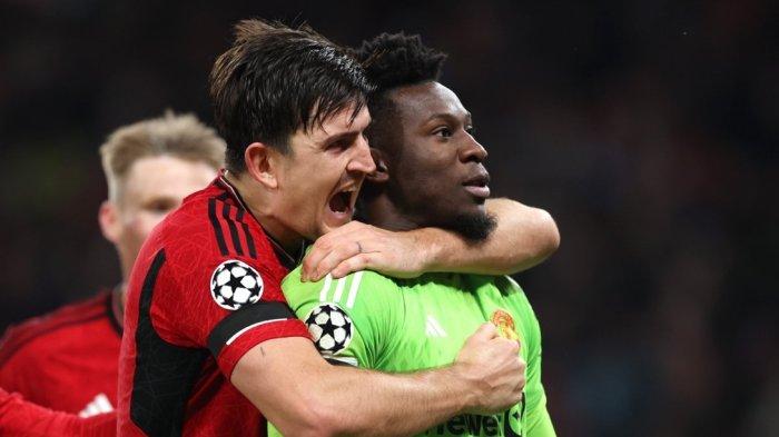 Harry Maguire dan Andre Onana jadi pahlawan kemenangan Manchester United lawan FC Copenhagen di Liga Champions, Rabu (25/10/2023)
