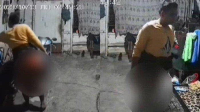 Maling beraksi cuma pakai celana dalam di Lamongan