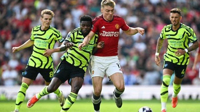 Hasil Liga Inggris - Laga Manchester United versus Arsenal pada pekan ke-37 Liga Inggris 2023-2024, dimenangkan The Gunners dengan skor 0-1