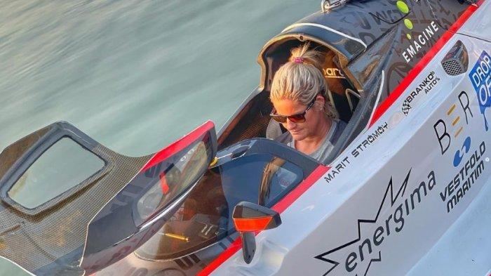 Sosok Marit Stromoy, Pembalap Wanita di Ajang F1H2O Danau Toba yang ...