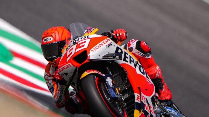 Marc Marquez nyaris tak lolos kualifikasi 2 di MotoGP Italia 2023