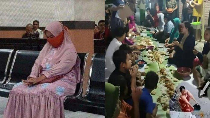 Masriah, wanita yang siram tinja ke rumah tetangganya kini ditahan selama 1 bulan. Warga yang mengetahui hal itu langsung membuat syukuran pada Sabtu (3/6/2023).