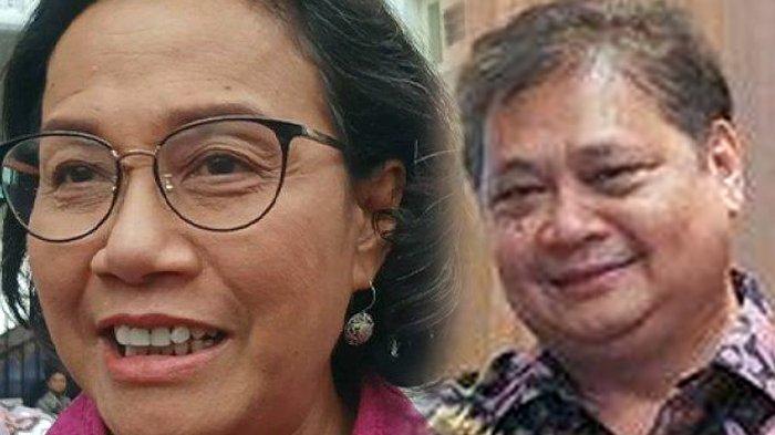 Menkeu Sri Mulyani dan Menko Perekonomian Airlangga Hartarto (HO)