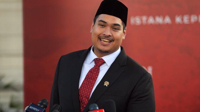 Menpora Dito Ariotedjo usai pelantikan di Istana Negara, Jakarta, Senin (03/04/2023). (Humas Setkab/Agung)