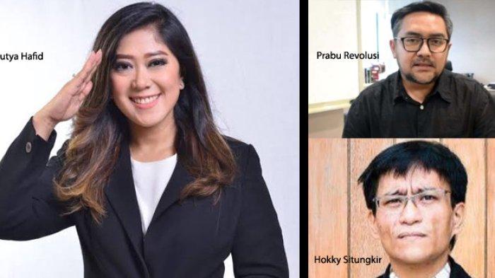 TERKUAK PENYEBAB Meutya Hafid Tak Memakai Prabu Revolusi dan Hokky Situngkir di Kementerian Komdigi. (Kolase Tribun Medan)