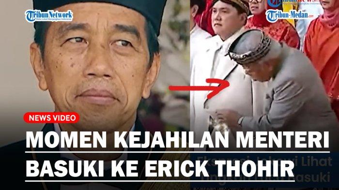 Momen Erick Thohir menjadi korban kejahilan dari Menteri Basuki Hadimuljono saat HUT ke-78 RI