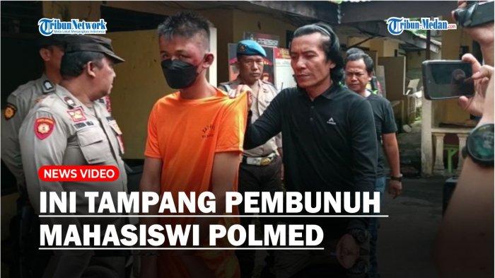 Muhammad Ramadhan Hasibuan (20), pelaku pembunuhan Bunga Lestari (19), mahasiswi Polmed seperti tak ada rasa bersalah seusai ditangkap.