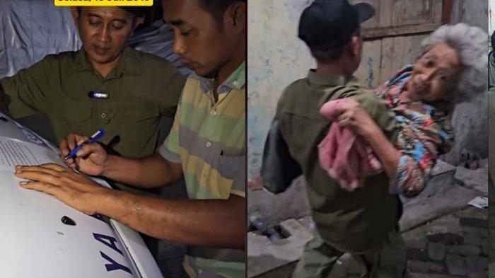 ANAK BUANG IBU - Empat anak kompak membuang ibu kandung mereka sendiri dan mengirimnya ke panti jompo Griya Lansia Khusnul Khatimah, ikhlas jika tak dikabarkan lagi (TIKTOK/ariefcamra)