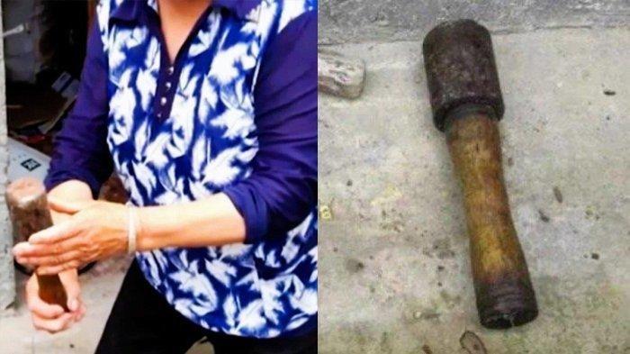 NGERI! Nenek 90 Tahun Ini Pakai Granat Sebagai Palu Menumbuk Cabai dan Kacang, Untung tak Meledak