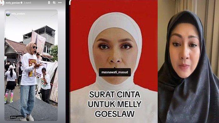 Namanya Viral Dituding Pernah Jadi Selingkuhan Oknum Polisi, Melly Goeslaw Bungkam, Sibuk Kampanye