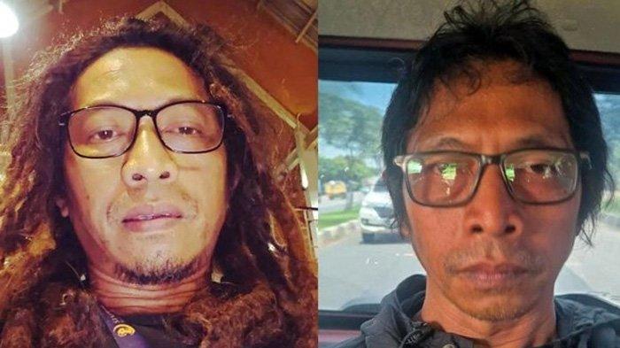 Nanang 'Gimbal' Irawan, tersangka pembunuh Sandy Permana memotong rambut untuk menghindari kejaran polisi. (istimewa)