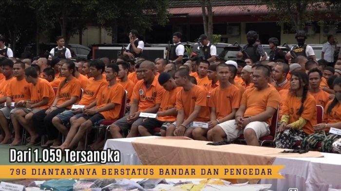 Para tahanan Tidak Pidana Narkotika Polda Sumut