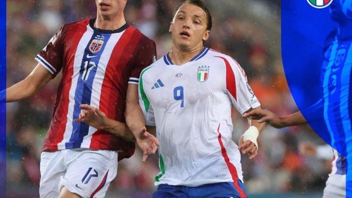 KALAH - Timnas Italia menelan kekalahan telak di markas Norwegia pada Kualifikasi Piala Dunia 2026 zona Eropa dengan skor 3-0, Jumat (6/6/2025).