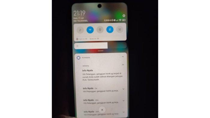 Notifikasi di PLN Mobile