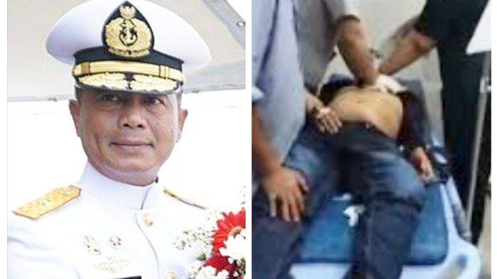 Panglima Komando Armada Republik Indonesia (Pangkoarmada RI) Laksamana Madya Denih Hendrata mengakui bahwa ada satu anggota TNI AL yang melakukan penembakan bos rental mobil di Tangerang. (Kolase Tribun Medan)