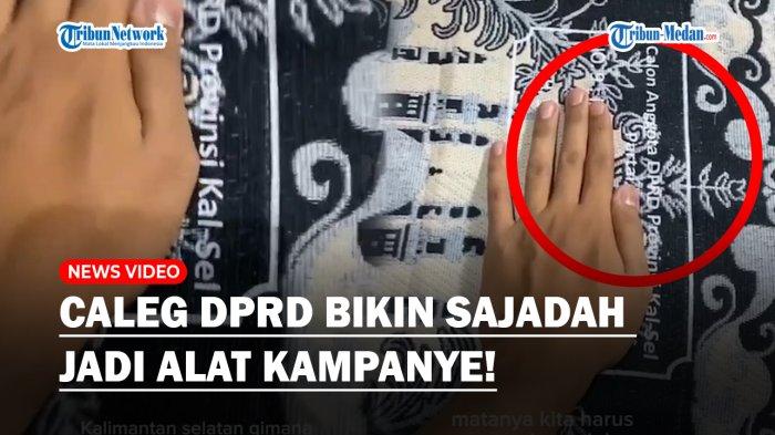 PARAH! Caleg DPRD Kalsel Bikin Sajadah Jadi Alat Kampanye, Tulis Nama Pas Bagian Sujud