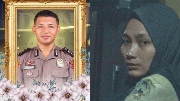 DIFITNAH - (KIRI) Almarhum Brigradir Nurhadi yang dilaporkan tewas di Gili Trawangan Lombok Timur, NTB pada Rabu 16 April 2025 malam. (kanan) Istri almarhum Brigadir Muhammad Nurhadi, Elma Agustina (28). Ia mengaku difitnah terima Rp400 juta dari Kompol Yogi