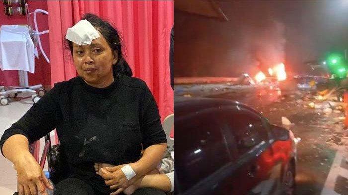 SUAMI TEWAS KECELAKAAN: Sugiari, korban selamat dalam kecelakaan maut di Gerbang Tol Ciawi 2, Kelurahan Katulampa, Kecamatan Bogor Timur, Kota Bogor mendapat perawatan di RSUD Ciawi, Rabu (5/2/2025). Suami Sugiarti tewas ditabrak usai turun mobil imbas e-Toll rusak.