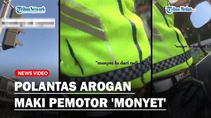 POLANTAS Arogan Maki Pemotor 'Monyet' Setelah Terobos Lampu Merah