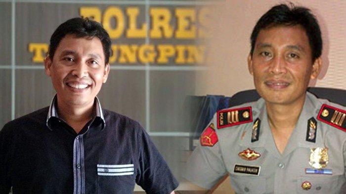 POTRET Chrisman Panjaitan (CP) saat berpangkat AKP dan menjabat sebagai Kasatreskoba Polres Tanjungpinang dan Kapolsek Sagulung, Polres Barelang. (Istimewa)