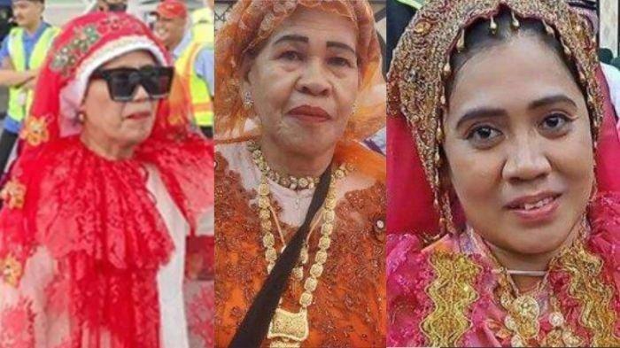 Para jemaah haji asal Makassar menjadi sorotan setelah pulang dari Arab Saudi. Para jemaah haji ini menyita perhatian orang yang ada di bandara. 