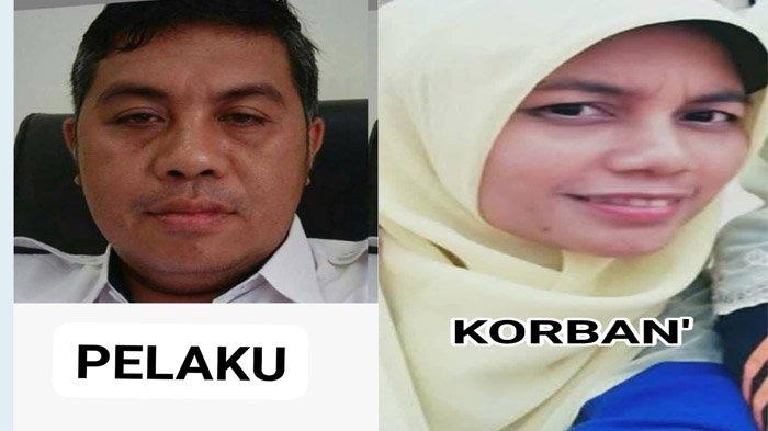 SUAMI BUNUH ISTRI: Pelaku Elvis Ardi PNS Inspektorat bunuh istrinya Juniwarti yang juga PNS di SMPN 4 Kuansing pada Senin (24/2/20250 pagi.