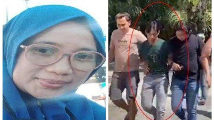 Sungguh tragis kematian Feni Ria Andriani (42), salah satu Ketua Program Membina Ekonomi Keluarga Sejahtera (Mekaar) di Sumatera Barat (kiri). Terduga pelaku ditangkap dari Provinsi Riau (kanan)