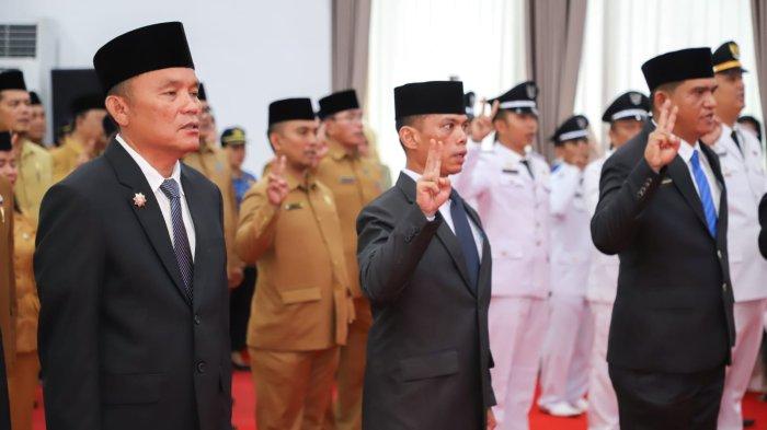 Pelantikan pejabat di lingkungan pemerintah Kota Pematangsiantar, Jumat (22/3/2024) 