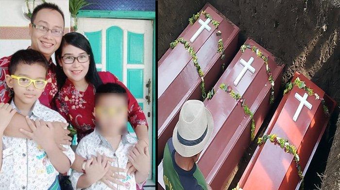 Pemakaman sekeluarga korban perampokan di Desa Ngancar, Kabupaten Kediri, Jawa Timur, Jumat (6/12/2024).(KOMPAS.com/M.AGUS FAUZUL HAKIM)
