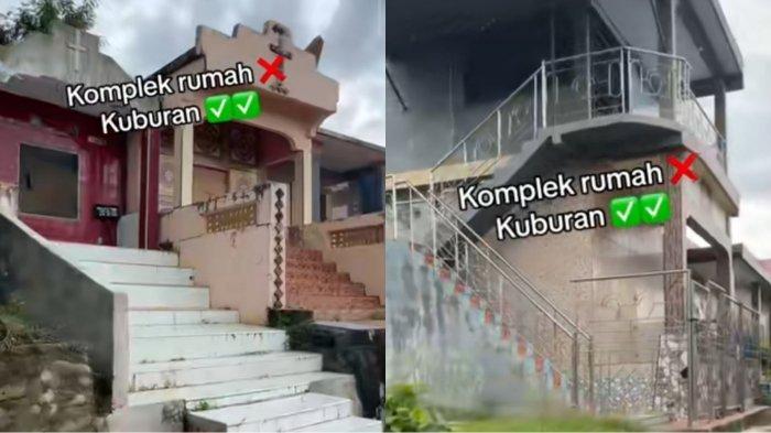 Penampakan kuburan elit mirip perumahan mewah di Sulawesi Selatan, tepatnya di daerah Luwu, Palopo.