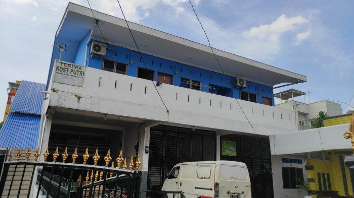 Penampakan pangkalan gas 3 kilogram diduga dioplos yang digerebek Polda Sumut, di Jalan Sei Kapuas, Gang Bunga No 22, Kelurahan Babura, Kecamatan Medan Sunggal, Jumat (27/7/2023).