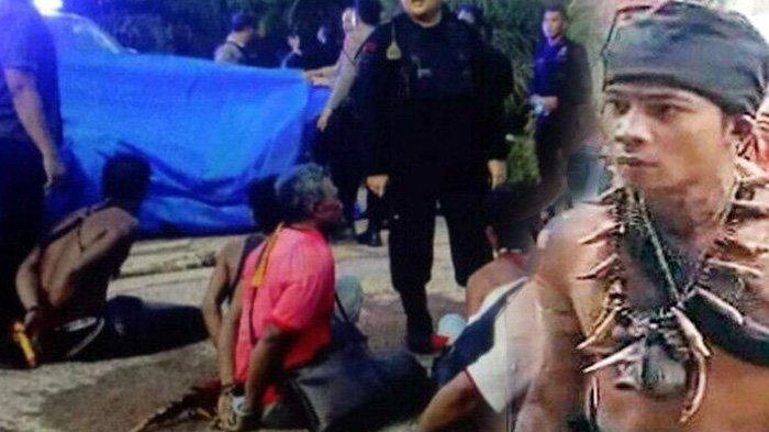 Kepala Bidang Hubungan Masyarakat (Kabid Humas) Polda Kalimantan Tengah, Kombes Pol Erlan Munaji, membenarkan tentang penangkapan kelompok Panglima Pajaji atau Agustinus laucky. Sebanyak 11 orang diamankan di Polres Kapuas. Pengamanan dilakukan tim gabungan Polres Kapuas dan BKO Personel Polda Kalteng pada Jumat (5/4/2024). (FB)