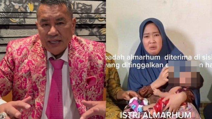 HOTMAN PARIS TURUN TANGAN - (kiri) Pengacara Hotman Paris siap turun tangan membantu istri Aipda Anumerta Petrus kasus penembakan saat penggerebekan judi sabung ayam di Way Kanan, Lampung. (kanan) Mirdawiani istri Aipda Anumerta Petrus memohon untuk menggelar sidang militer secara terbuka atas kasus yang menewaskan suaminya.