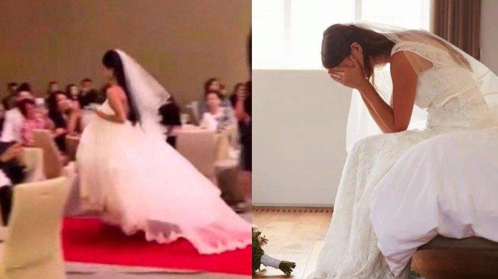 Pengantin Wanita sedih pernikahannya hancur