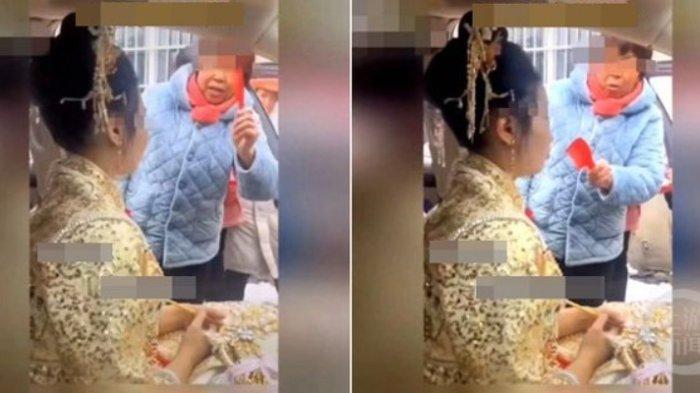 Pengantin wanita dipaksa cium sopir
