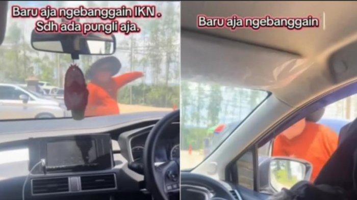 KORBAN PUNGLI - Pengunjung jadi korban pungli saat berkunjung ke Ibu Kota Nusantara (IKN) di Penajam Paser Utara (PPU), Kalimantan Timur (Kaltim). Video viral pengunjung IKN jadi korban ungli itu diunggah Instagram @infomedanviral pada Kamis (6/2/2025).