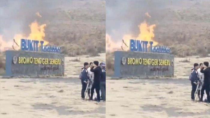 Pengunjung yang melakukan pemotretan prewedding meninggalkan dampak buruk ke loaski wisata Bukit Teletubbies. 