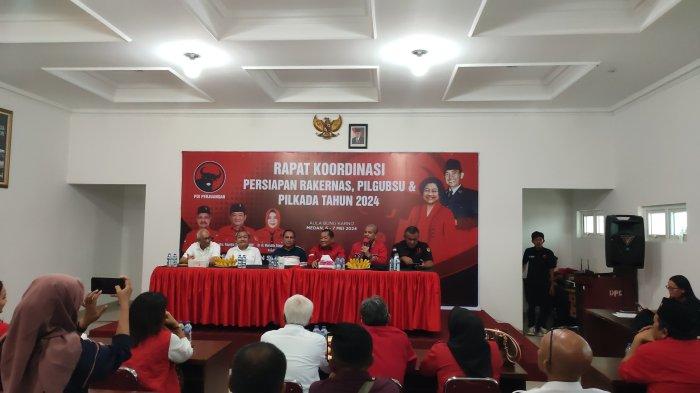 Pengurus DPD PDIP saat melakukan konsolidasi jelang pemilihan kepala daerah beberapa waktu lalu.
