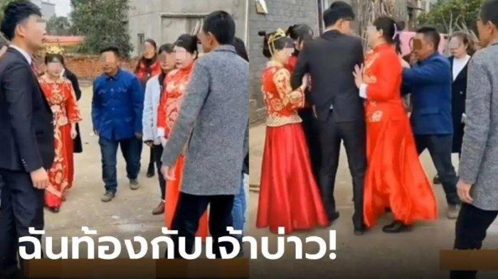 Seorang Wanita ngaku sebagai mantan kekasih pengantin pria datang dan kacaukan pernikahan. Wanita tersebut datang dengan mengenakan baju pengantin dan mengaku hamil anak mempelai pria, Senin (30/6/2025).