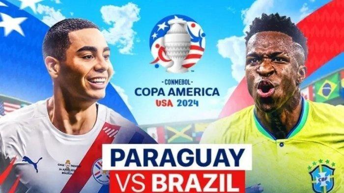 Pertarungan Paraguay vs Brasil digelar di Allegiant Stadium Sabtu (29/6/2024).