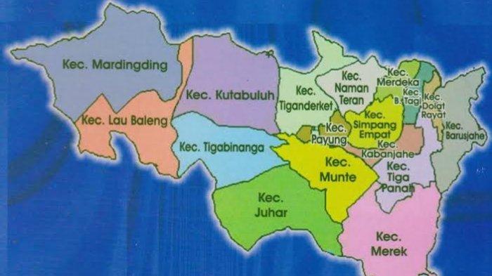Peta wilayah Kabupaten Karo
 
 