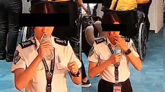 Petugas Bandara Terekam Mencuri Uang Penumpang Dengan Cara Ditelan